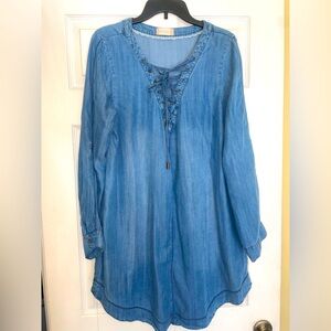 Altar'd State Chambray Dress /Tunic, Large